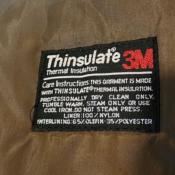 London Fog Men's Trench Coat Vintage 44L Thinsulate Liner Made in USA Like New - Picture 9 of 9